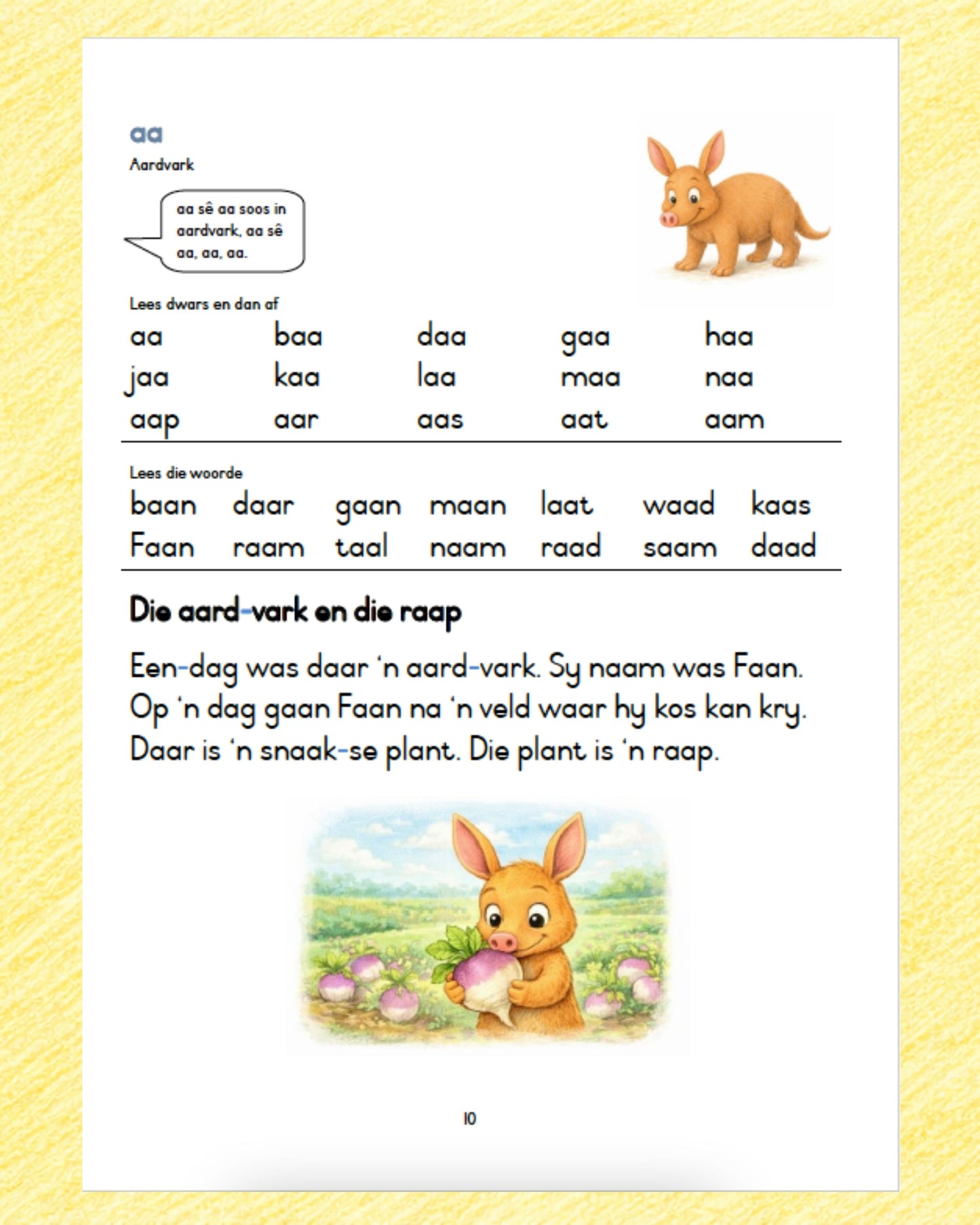 Alfabetlaan Boek 2 | Leesontwikkeling met Lang Klanke en Woordbou (PDF)