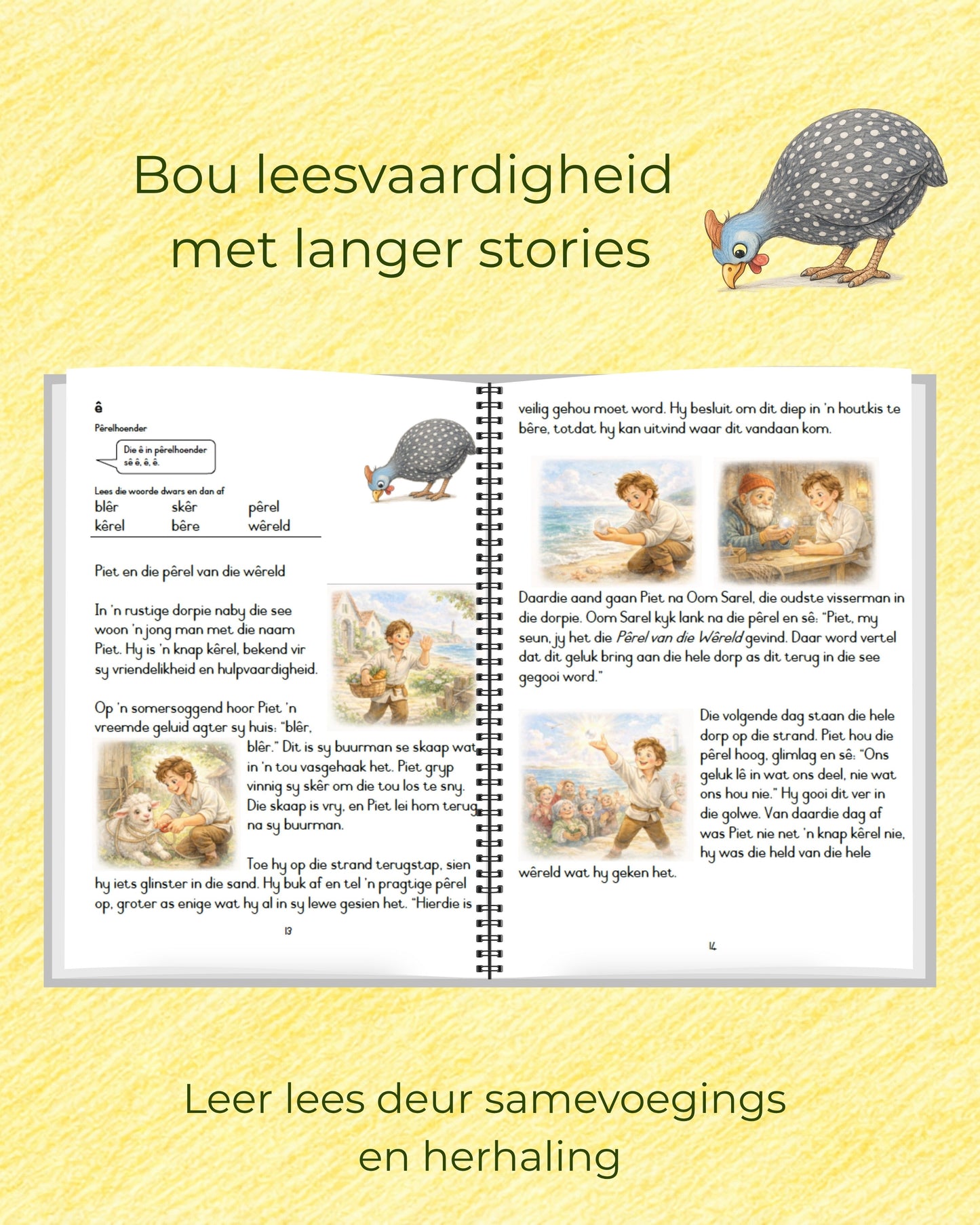Alfabetlaan Boek 3 | Diakritiese tekens, -tjie en -djie klanke en nasale klanke