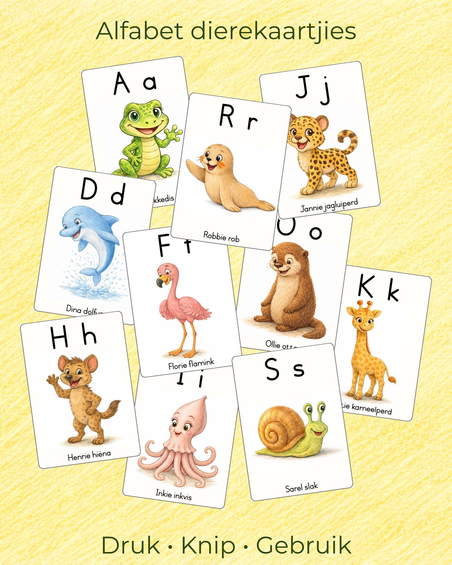 Alfabetlaan Boek 0 - Attie Akkedis kuier in Alfabetlaan